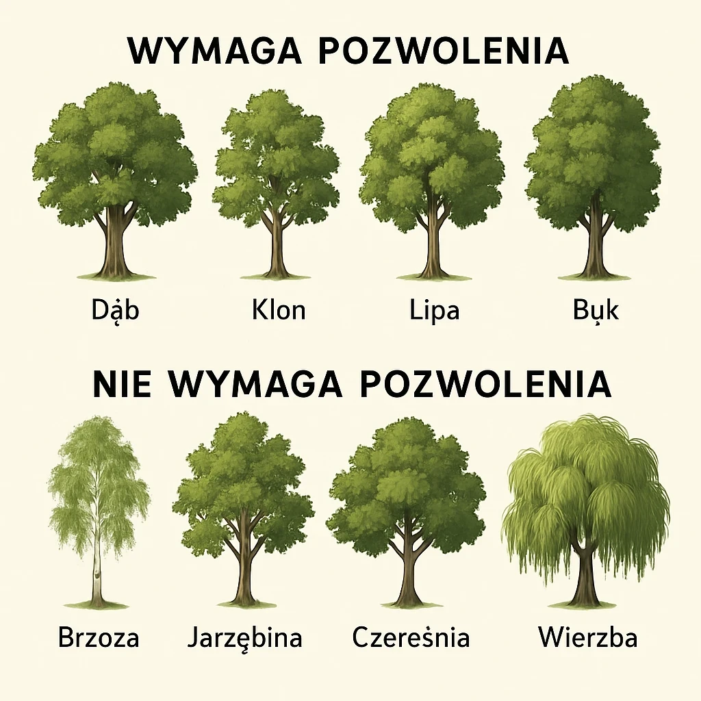 Jakie drzewa można wycinać bez zezwolenia?